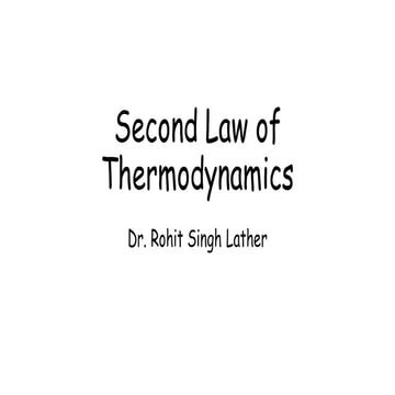 Second law of thermodynamics