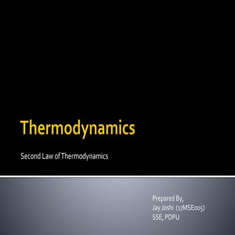 Second law of thermodynamics