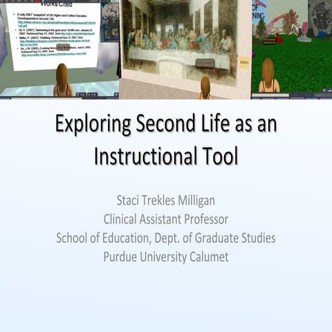 Second Life in Education