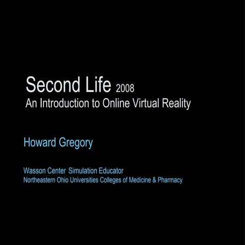 Second life ppt