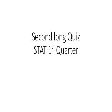 Second long Quiz statistics AND PROBABILITY.pptx