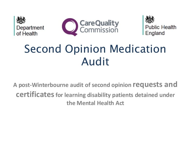 Second opinion medication audit cqc