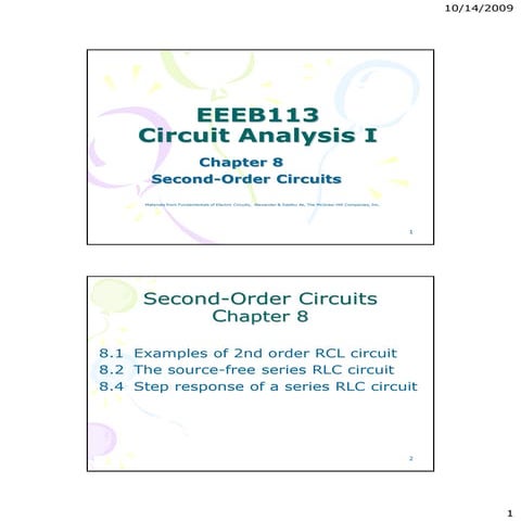 Second order ena notes