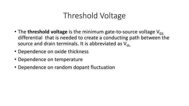 Second order effects