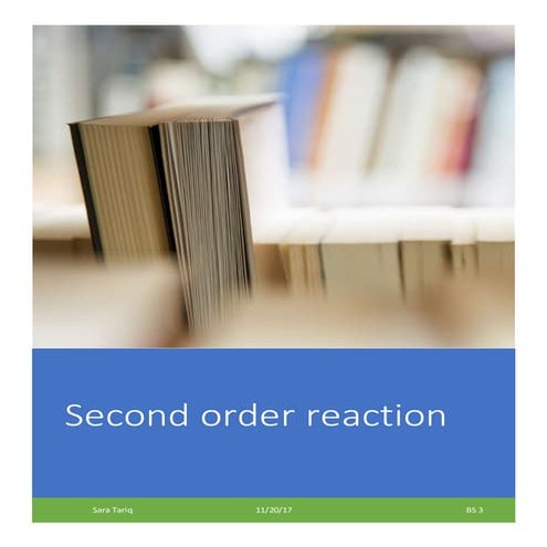 Second order reaction