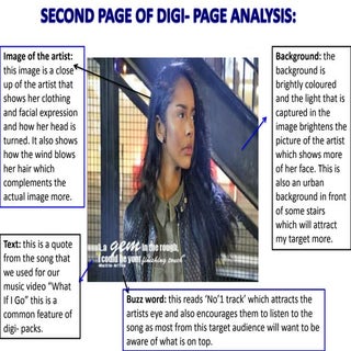 Second page of digi pack analysis