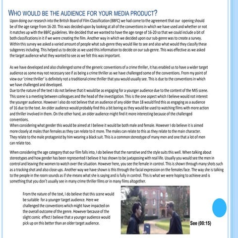 The Game- Second Part of Evaluation