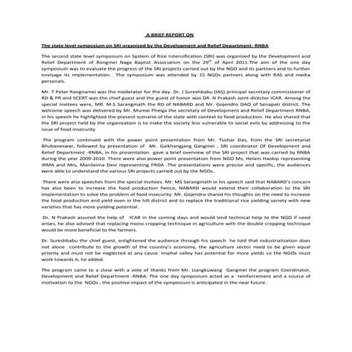 Second State Symposium Manipur