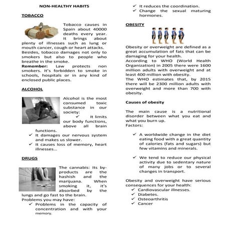 Second theory unhealthy habits