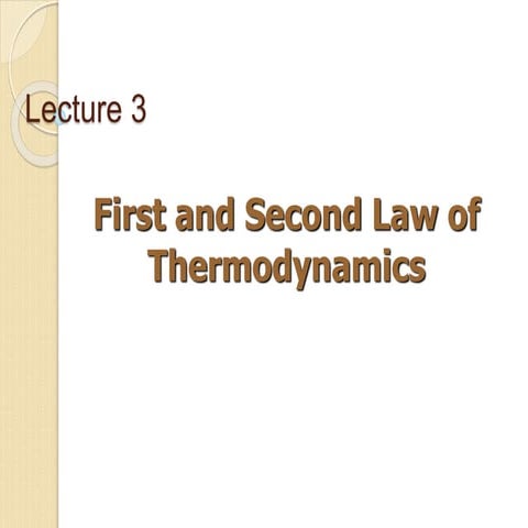Introduction to second law thermodynamics