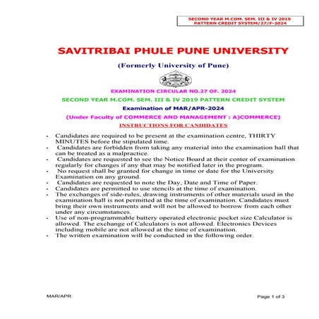 Second Year M.Com-2019-Credit-pattern.pdf