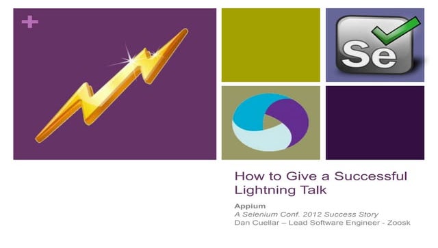 How to Give a Successful Lightning Talk