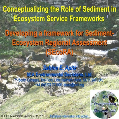 Sediment-Ecosystem Regional Assessment