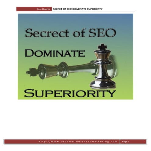 Secret of SEO Dominate Superiority