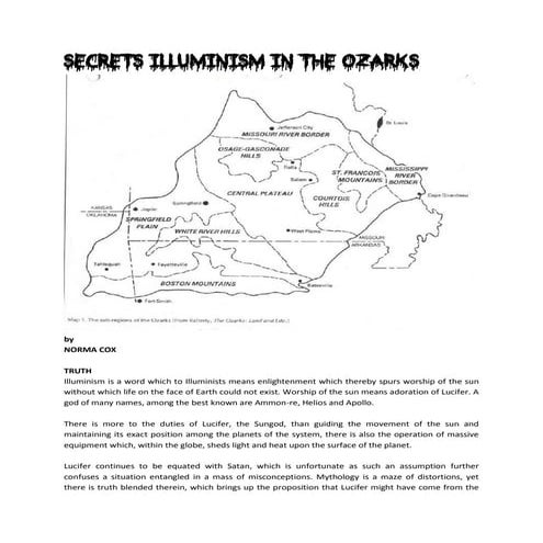 Secrets illuminism in the ozarks