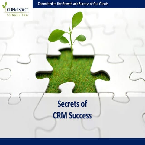 Secrets of crm success 2016 presentation