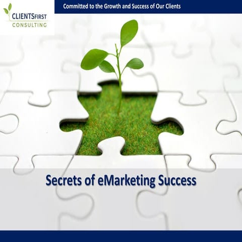 Secrets of e marketing success 2016 presentation