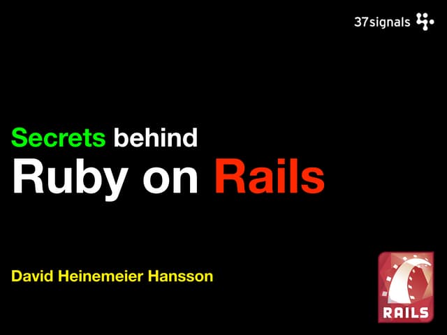 Secretsofrubyonrails