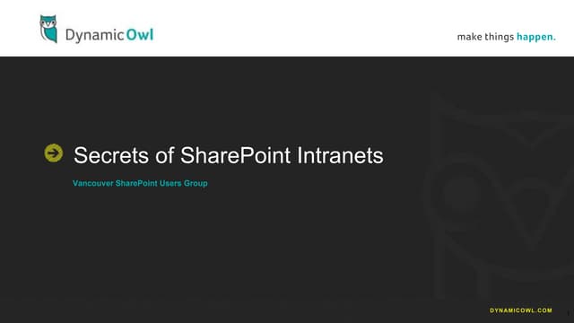 Secrets of SharePoint and Office 365 Intranets