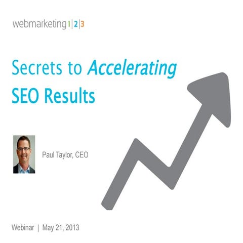 Secrets to Accelerating SEO Results - slides