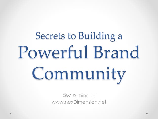 Secrets to Building Powerful Brand ...