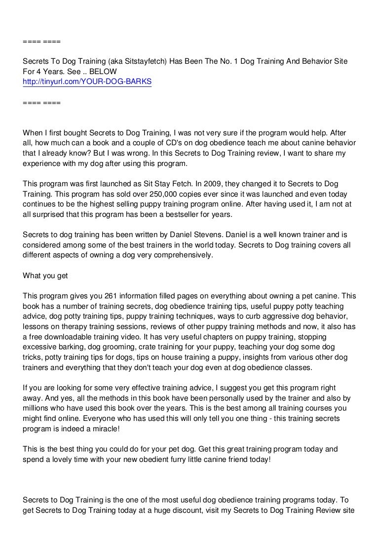 dog obedience training schedule