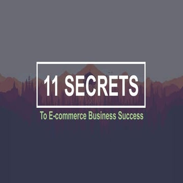 Secrets to E-commerce Success