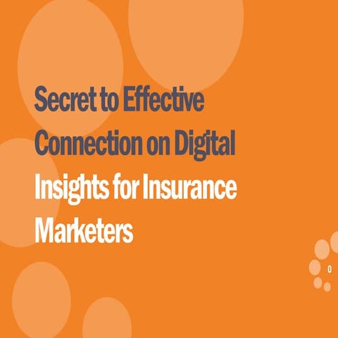 Secret to Effective Digital Connection for Insurance Marketers