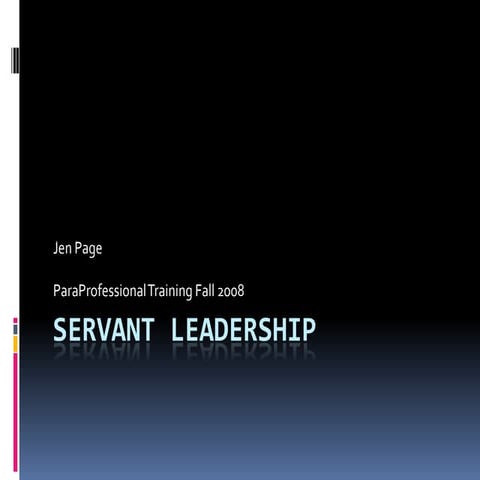Servant Leadership