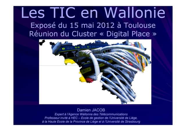 Le secteur TIC wallon comparé au secteur TIC Midi-Pyrénées