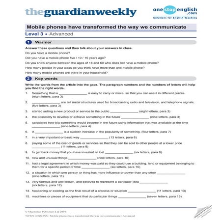 MOBILE PHONES HAVE TRANSFORMED THE WAY WE COMMUNICATE