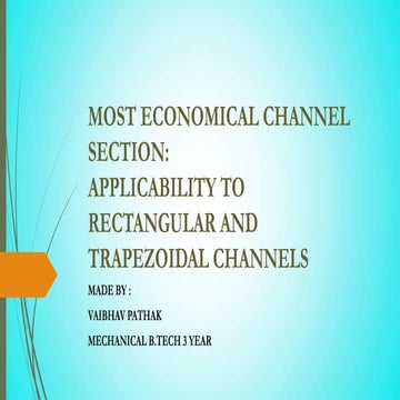 economic channel section