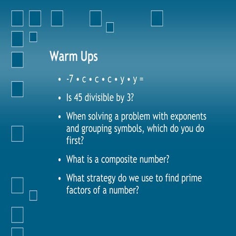 Section 4.7 And 4.8 Plus Warm Ups