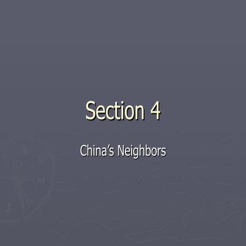 China Section 4