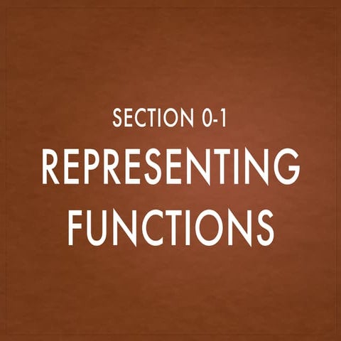 Algebra 2 Section 0-1