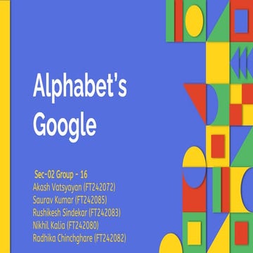 Analysis Report- Alphabet Inc. | PDF