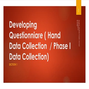 Section 1hwbsbsbebebebebe-Developing Questionnaire and Creating Project.pptx