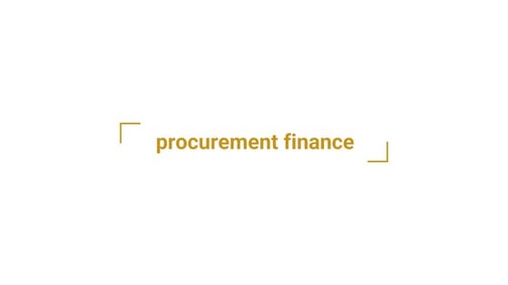 Procurement Finance