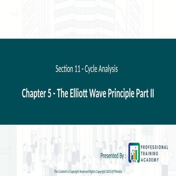 Section 11 - Chapter 5 - The Elliott Wave Principle - Part 2