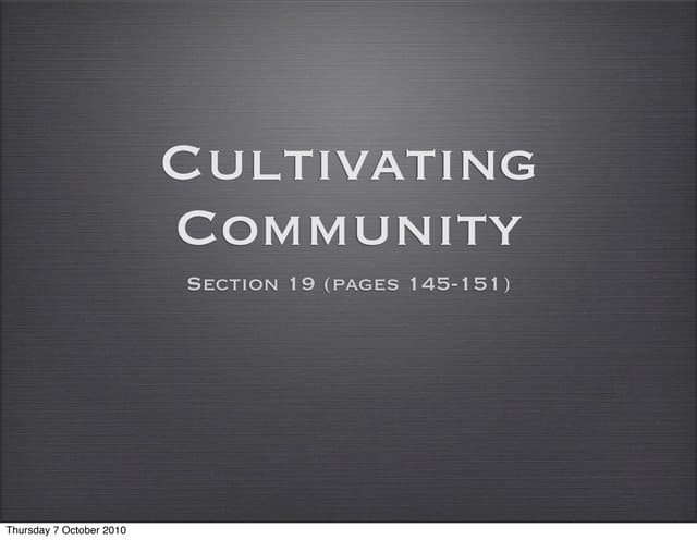 Rick Warren, Purpose Driven Life; Section 19 | PDF