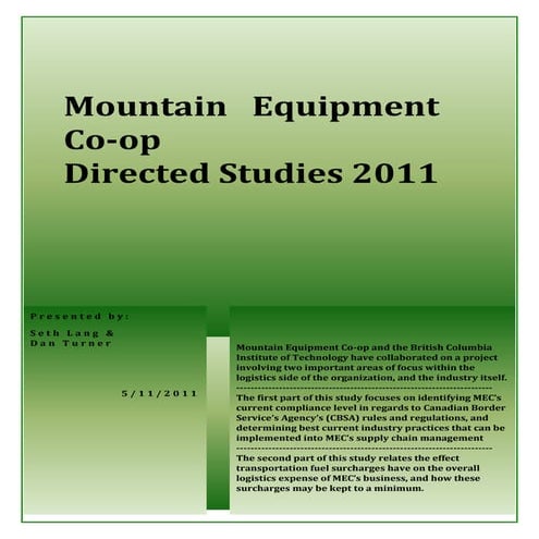 CBSA COMPLIANCE REPORT | PDF