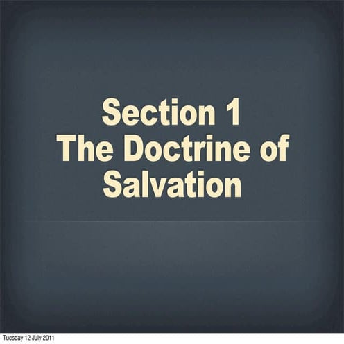 Chafer, Bible Doctrines: Theology 2, Section 2 - Assurance of salvation ...