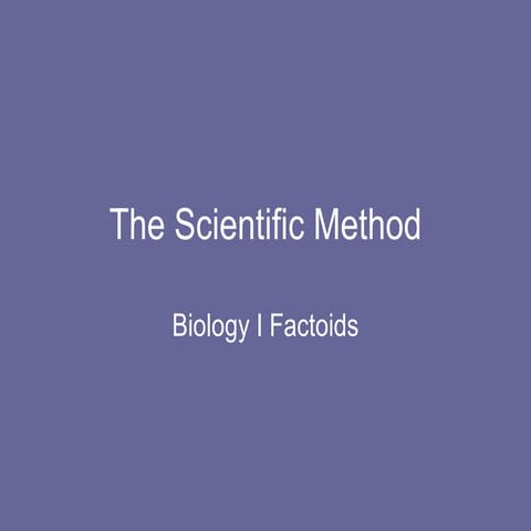 Section 2 - Scientific Method