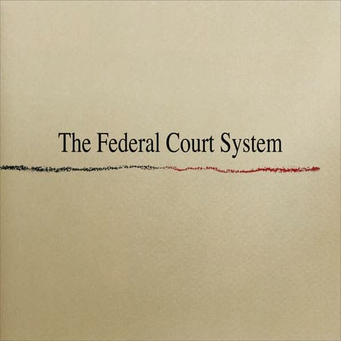 Organization Of U.S. Court System | PPT