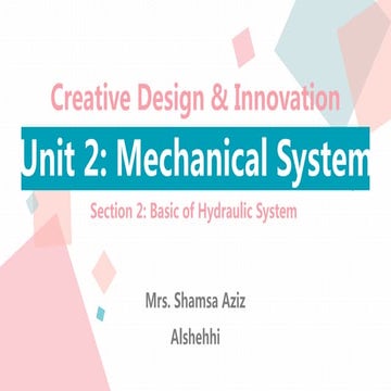 Section 2  basic hydraulic system 