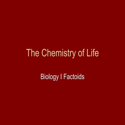 Section 3 - Chemistry