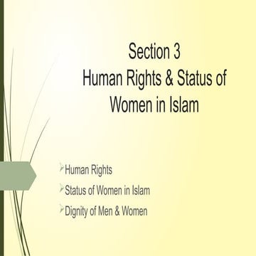 Section 3 - Human Rights & Status of Women in Islam.pptx
