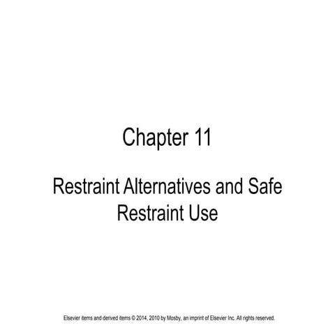 Section 3 restraint alternatives and safe restraint use | PPTX