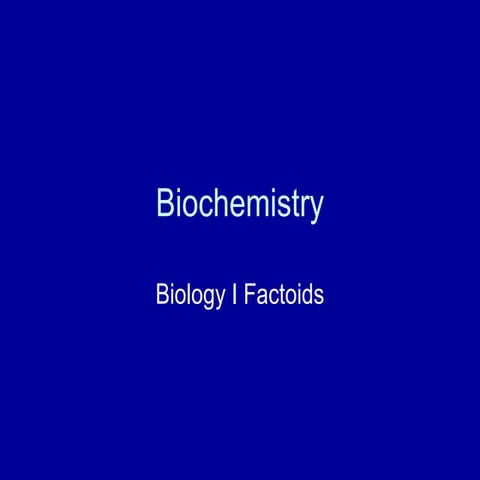 Section 4 - Biochemistry