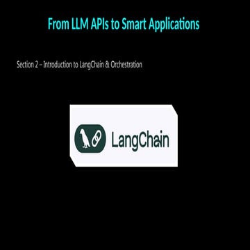 Generative AI Application Development using LangChain and LangFlow | PPTX